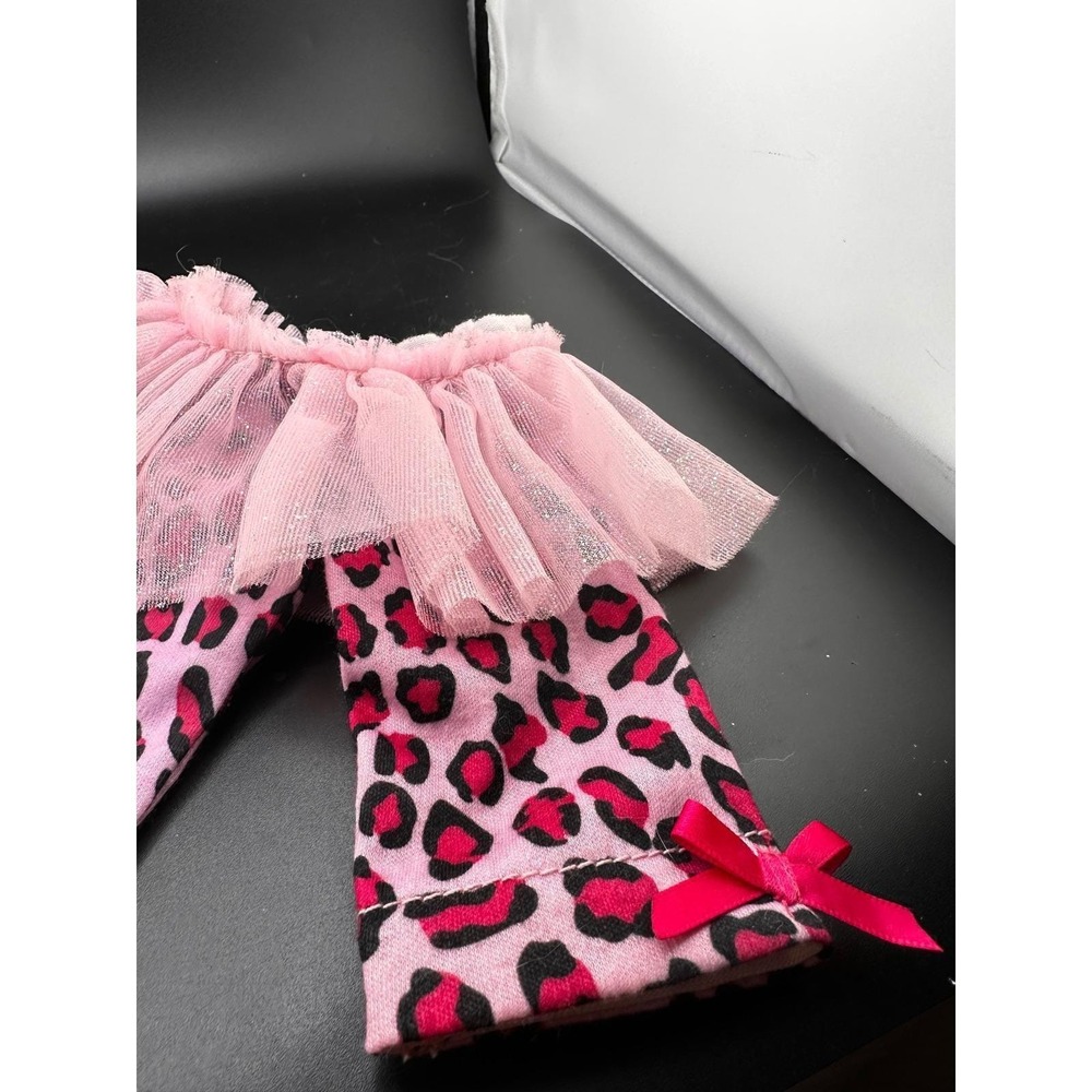 Cabbage Patch Kids Doll Clothes Pink Leopard Sparkly Ballerina‎ Leggings Cheetah - Picture 5 of 11